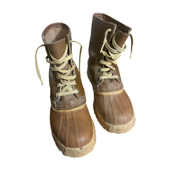 Vtg Sorel Youth Sz 6 Arctic Pac Kaufman Canada Brown Snow Duck Boots - Picture 10 of 10